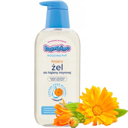 BAMBINO ukľudňujúci INTÍMNY HYGIENICKÝ GÉL s výťažkom z nechtíka lekárskeho