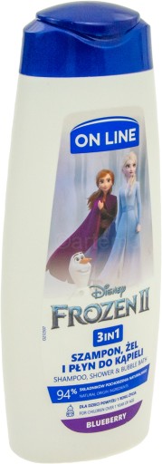 Sprchový gél On Line 3v1 Frozen II Blueberry 400 ml