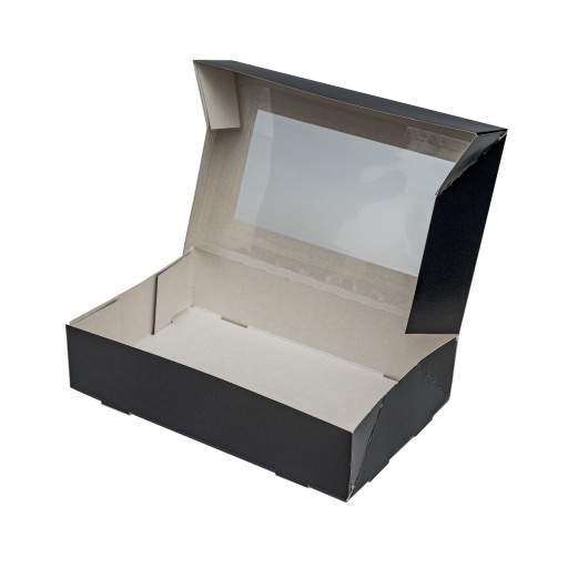 BLACK box na sushi, pečivo 17x11,5x5cm 10ks