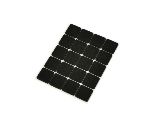 Plstené podložky pod obdĺžnikový nábytok 20x20mm 20