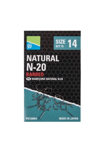 Háčik Preston Natural N-20 Veľkosť 16
