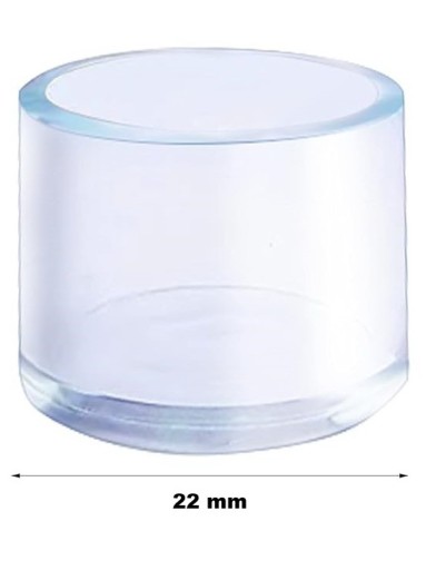 OCHRANNÉ NÁSTROJE NA NÔŽKY NÁBYTKU SILIKÓNOVÉ okrúhle 22 mm, 4 ks