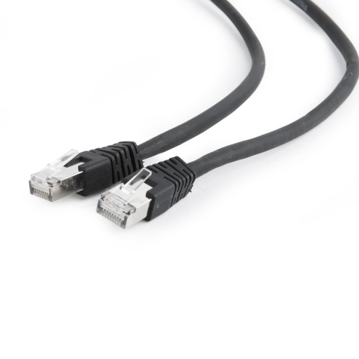 Cat.6A SFTP LSZH Patch kábel kábel 1m (čierny)