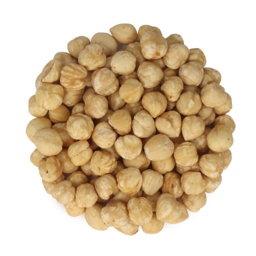Lúpané, blanšírované, pražené lieskové orechy 250G