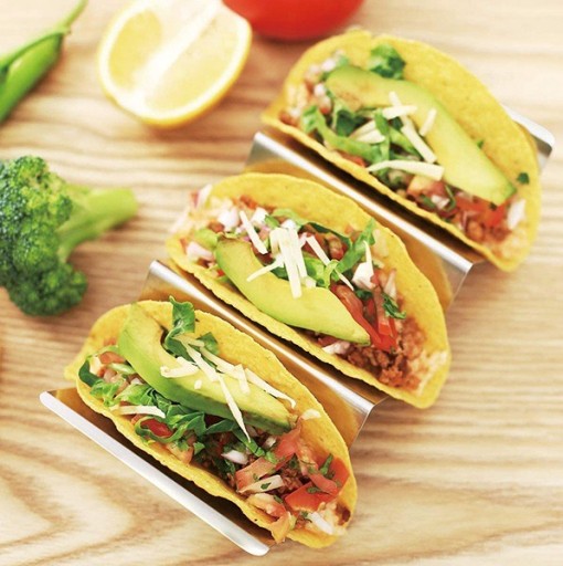 OCEĽOVÁ RANDOVÁ RÚČKA NA PODÁVANIE NA SNACK TACOS