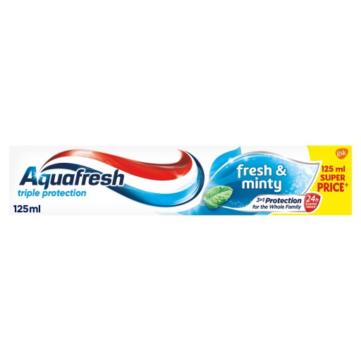 Zubná pasta Aquafresh Triple Protection Fresh And Minty Toothpaste 125 ml