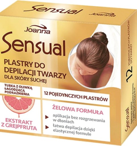 JOANNA SENSUAL Pásiky na depiláciu suchej tváre