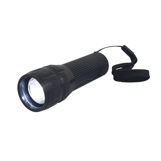LED kontrolná baterka s reguláciou svetla a funkciou stroboskopu