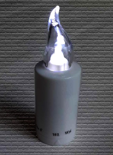 LED vložka na sviečky, lampa na sviečku Milo biela