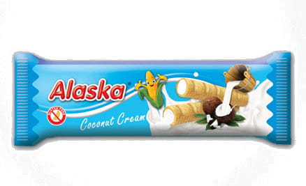 ALASKA Kukuričné rolky s kokosovým krémom 1 ks