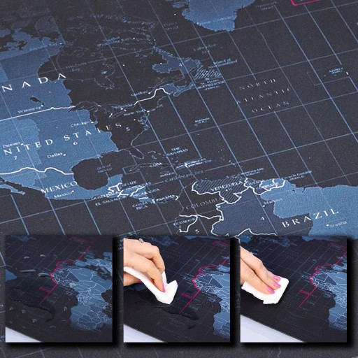 MOUSE PAD herná myš klávesnica na stôl mapa sveta 80x30