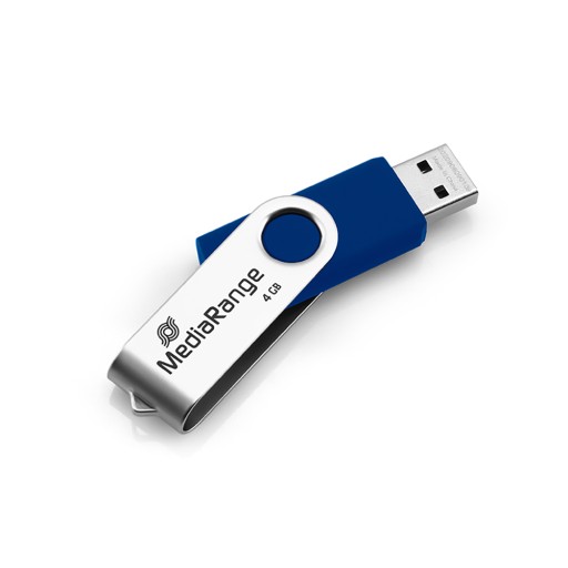 MediaRange USB 2.0 Pendrive 4GB Swivel Swing