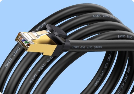 LAN KÁBEL BASEUS RJ45 ETHERNET INTERNETOVÝ KÁBEL CAT7 10 Gb/s 2 m