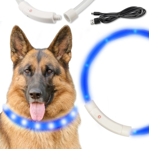 LED OSVETLENIE PRE PSA A MAČKY, NASTAVITEĽNÉ, 70 cm