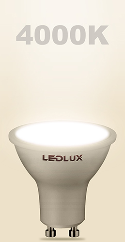 GU10 LED žiarovka 4,5W = 45W SMD 4000K neutrálna Premium LEDLUX nebliká