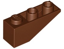 LEGO 4287 DRÁŽKOVÉ KROVICE 3x1 hnedá NOVINKA (1g)