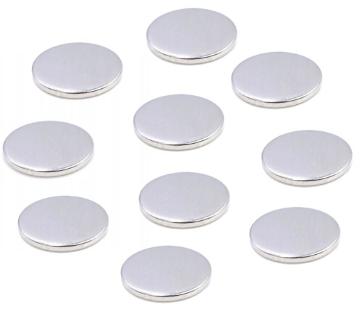Neodymový magnet 10x1 mm 10ks okrúhlych silných silných neodymových magnetov