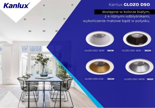 Kanlux GLOZO DSO SR/B stropné očko, okrúhle, strieborné