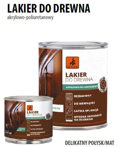 AKRYL POLYURETÁNOVÝ LAK NA DREVO 0,2L MAT