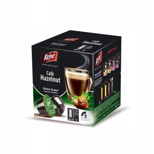 Kapsule pre Dolce Gusto Rene Creme Grande Hazelnut 16 ks.