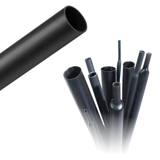 TRYTITE teplom zmrštiteľné bužírky zahustené lepidlom Čierna 16-5 mm 1m
