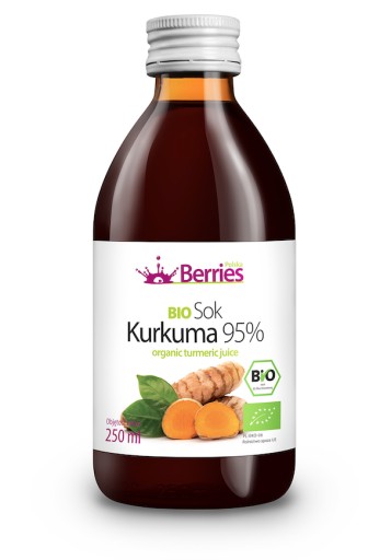 Bio kurkumová šťava 95%, Bio kurkumová šťava 250ml