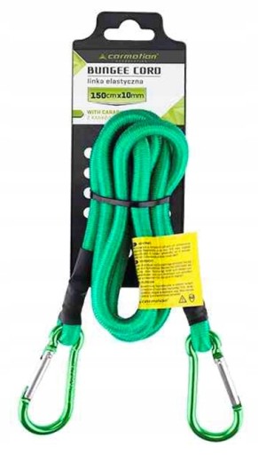 M8J59 s 10mm/150cm karabínami Elastická šnúrka