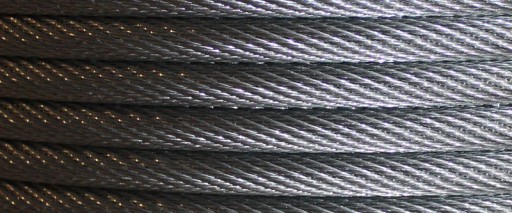 neotočné oceľové lano 19x7 (18x7 WSC), priemer 7mm