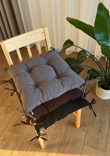 Podsedák na stoličku SQUARE 40x40 cm HNEDÁ