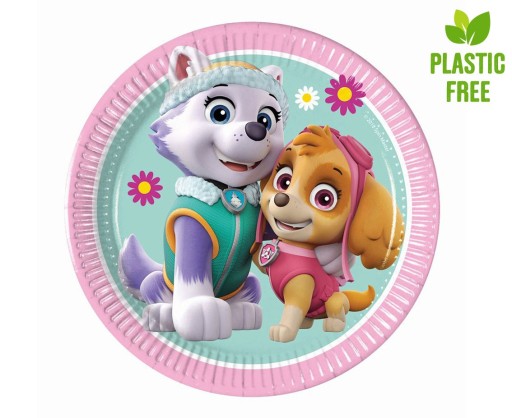 Paw Patrol Skye Everest papierové taniere 8 ks.