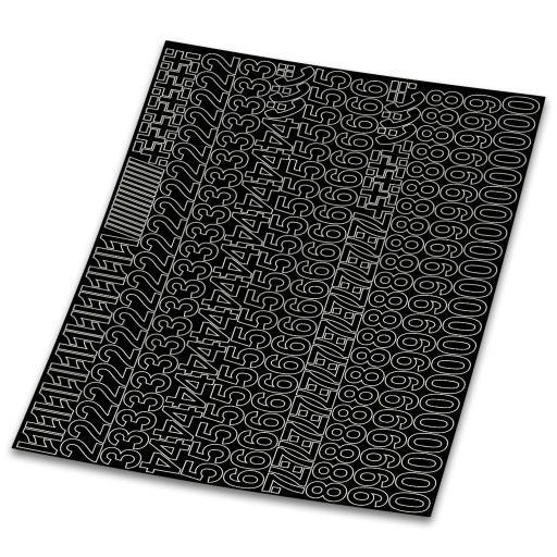 Samolepiace číslice 318 znakov - 3cm