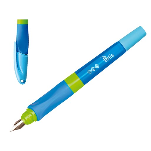 TETIS BLUE ŠKOLSKÉ PLNIACE PERO + 2 NÁPLNE