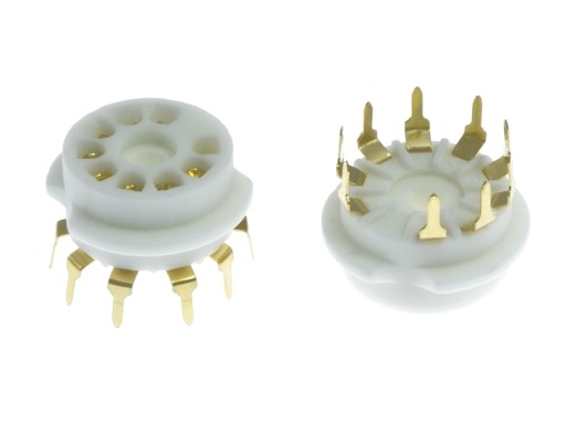 KERAMICKÁ ZÁSUVKA 9PIN PCB5 NOVAL ECC83 ECC82