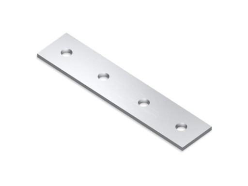 Plochá kovová konštrukčná spojka 60x17 mm 4 ks