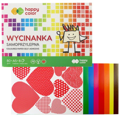 Happy Color A5 8k samolepiaci výrezový blok
