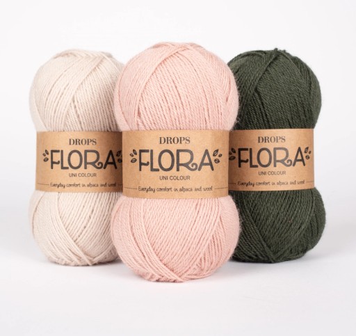 Priadza Drops Flora 30 / púštna ruža / uni farba