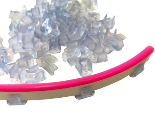 Sada 10ks MONTÁŽNY DRŽÁK 6MM NA LED NEÓNOVÉ PÁSY
