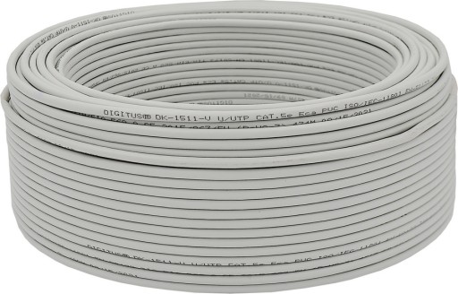 Kábel Twisted pair UTP cat.5E wire DIGITUS 100% MEĎ