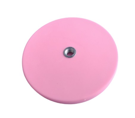 Neodymový magnetický držiak D34L-1 gumený RUŽOVÝ