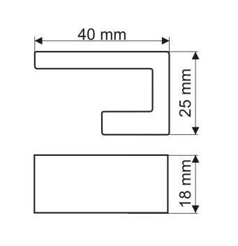 Nábytková kľučka GAMET GS92, brúsený nikel inox