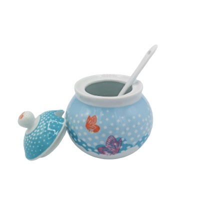 Porcelánová cukornička Wellberg s 200 ml lyžičkou
