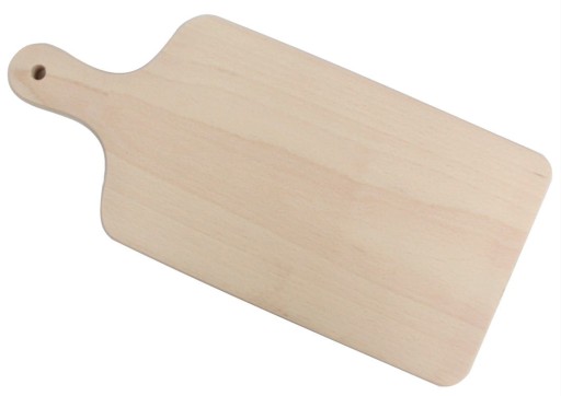 KLASICKÁ DREVENÁ DOSKA NA KRAJENIE MÄSA 36x15,5x1,5cm S RÚČKOU