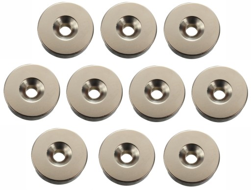 Neodymový magnet 10x3mm otvor 7/3,5mm