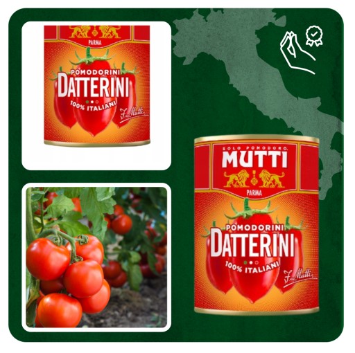 Mutti Datterini datľové paradajky v paradajkovej šťave 400g