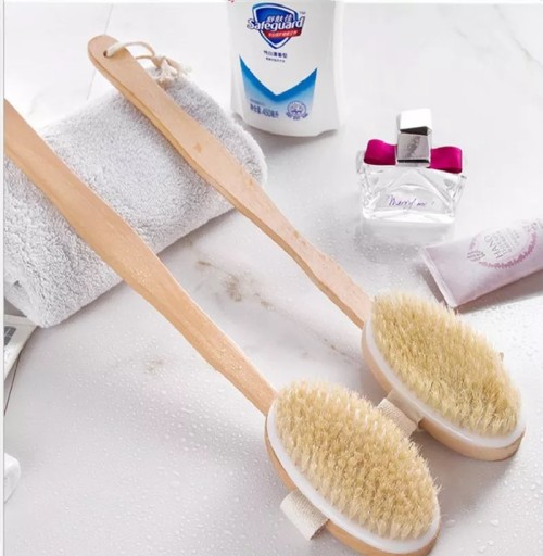 Kefa na paličke na umývanie, masáž chrbta tela, kančie štetiny KaMoDo
