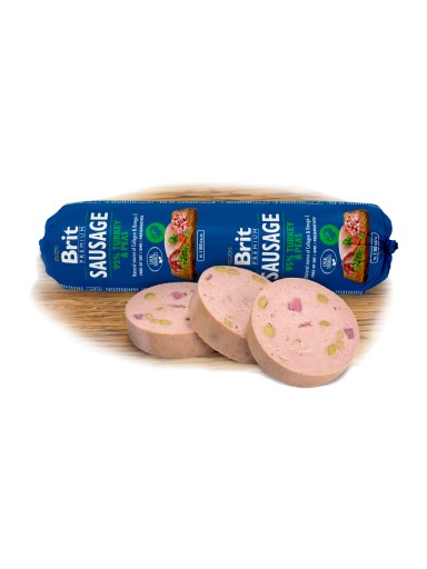 Brit Sausage mokré krmivo pre dospelých psov všetkých plemien 800g