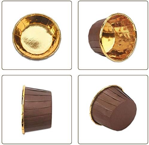 MUFFIN LINERS formičky na košíčky DECORATIONS narodeninové hnedé 20 ks