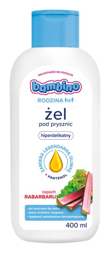 BAMBINO FAMILY Sprchový gél Rebarbora 400 ml