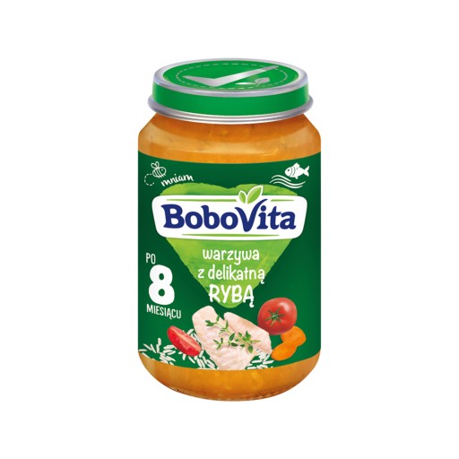 BoboVita Zelenina s jemnou rybou 190g