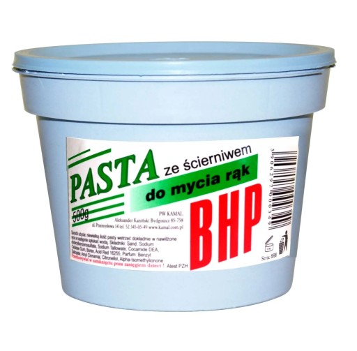 Pasta BOZP na umývanie rúk S BRÚSIVOM, 500 g
